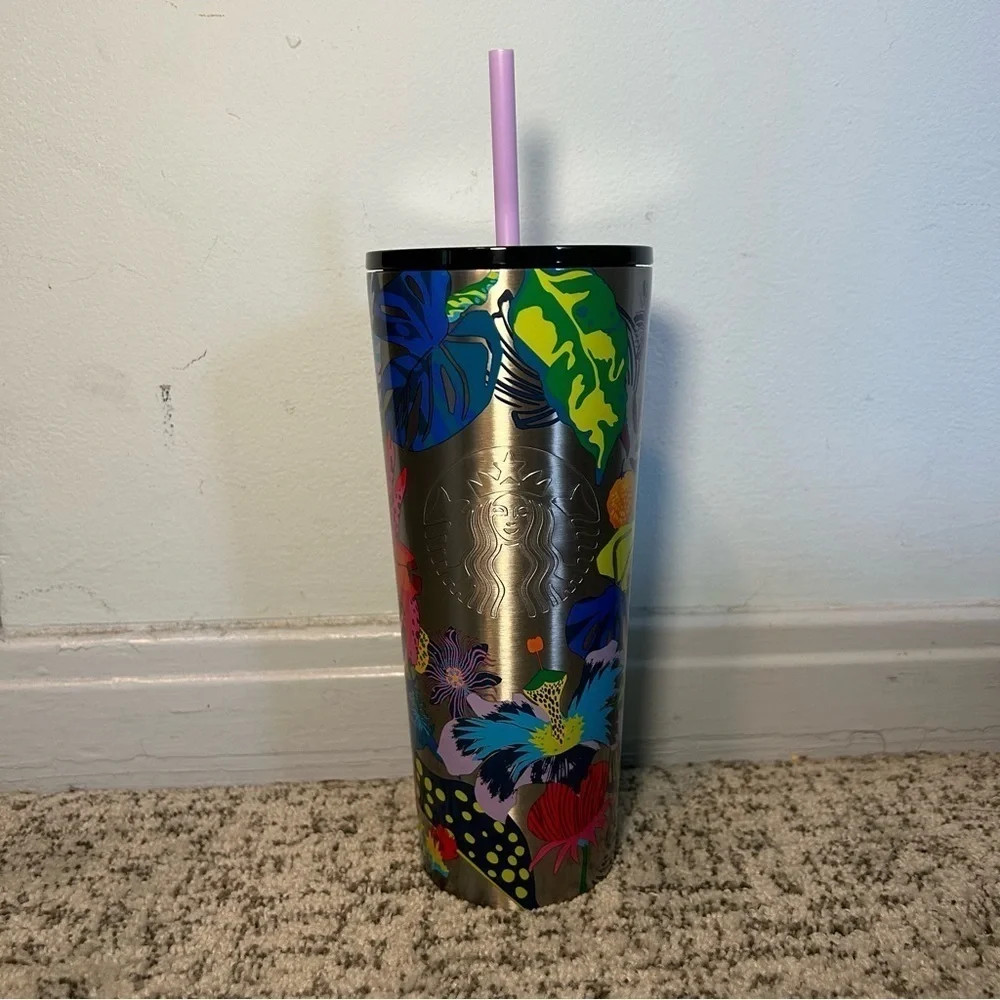 NWT Starbucks Summer 2023 Immersive Floral Stainless Steel Tumbler